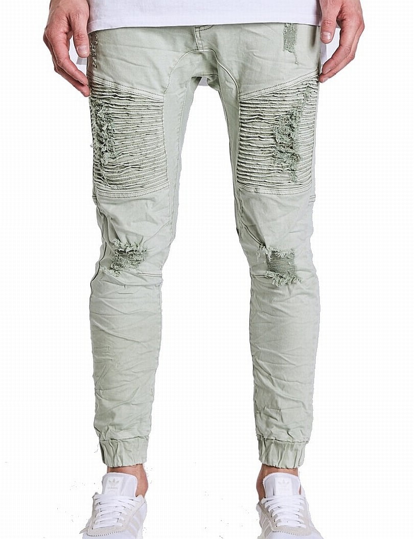 biker denim joggers