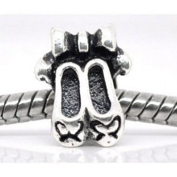Ballet Slippers Charm Bead