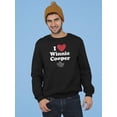 thumbnail image 2 of I Love Winnie Sweatshirt Men -T-Line Designs, Male x-Large, 2 of 4