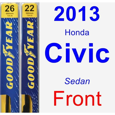 2013 Honda Civic Wiper Blade Set/Kit (Front) (2 Blades) -