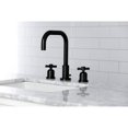 thumbnail image 4 of Kingston Brass  Millennium 8 in. Widespread Bathroom Faucet Polished Nickel Polished, 4 of 5