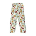 thumbnail image 3 of Vsdgher Lobster Sea Shell Print Mens Pajama Pants Sleep & Lounge Pants, PJ Bottoms With elastic waistb and Pockets, 3 of 5