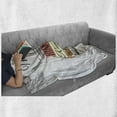 thumbnail image 6 of Alcohol Soft Flannel Fleece Throw Blanket, Exotic Mai Tai Cocktail with Ingredients Illustration Vintage Style Sketch, Cozy Plush for Indoor and Outdoor Use, 70" x 90", Multicolor, by Ambesonne, 6 of 6