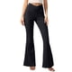 thumbnail image 2 of Leggings acampanados de cintura alta para mujer: pantalones elásticos de yoga con bolsillos y efecto reafirmante, 2 of 5
