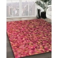 thumbnail image 2 of Ahgly Company Indoor Square Patterned Crimson Red Area Rugs, 3' Square, 2 of 6