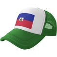 thumbnail image 1 of Flag of Haiti Mesh Back Trucker Cap Baseball Cap, 1 of 8
