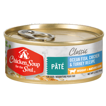 UPC: 0819239012926 | Chicken Soup for the Soul Ocean Fish  Chicken & Turkey Flavor Pate Wet Cat Food  5.5 oz. Cans (24 Count)