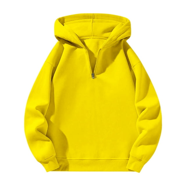 WZXFASHION Ladies' Casual Half Zipper Loose Sports Sweatshirt Spring Savings Clearance zip hoodie