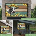 thumbnail image 2 of Outdoor TV Cover 36 to 39 Inches, Sunflower Cow Plant Farm Flower Wood Grain Waterproof and Weatherproof TV Cover with Remote Control Pocket, Flat Screen TV Cover Protector for Outside TV, 2 of 6