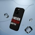 thumbnail image 5 of DistinctInk MagSafe Tough Case for Apple iPhone 15 Pro (6.1" Screen) - I Never Finish Anythi - Lightweight Grip, 5 of 6
