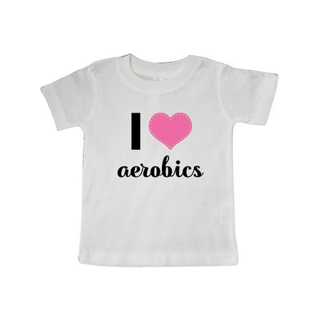 

Inktastic Fitness I Love Aerobics Gift Baby Girl T-Shirt