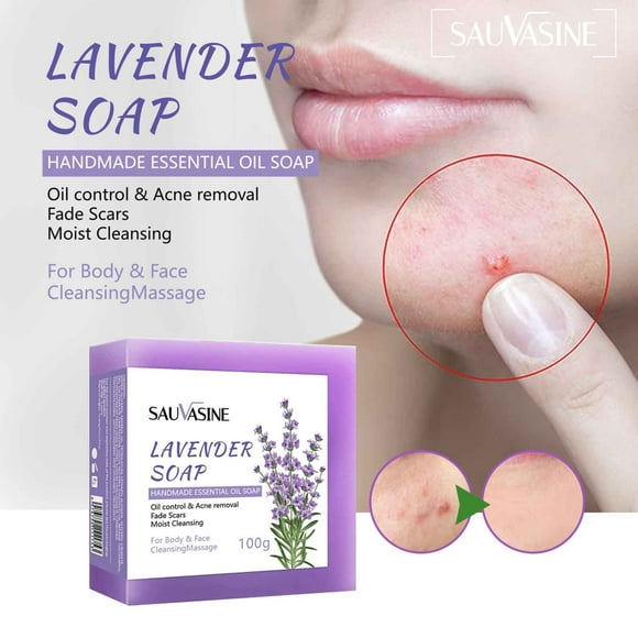 RKSTN Bar Soap Lavender Soap Lasting Oil Control Men And Women Can Clean Hand Soap 100g Soap
