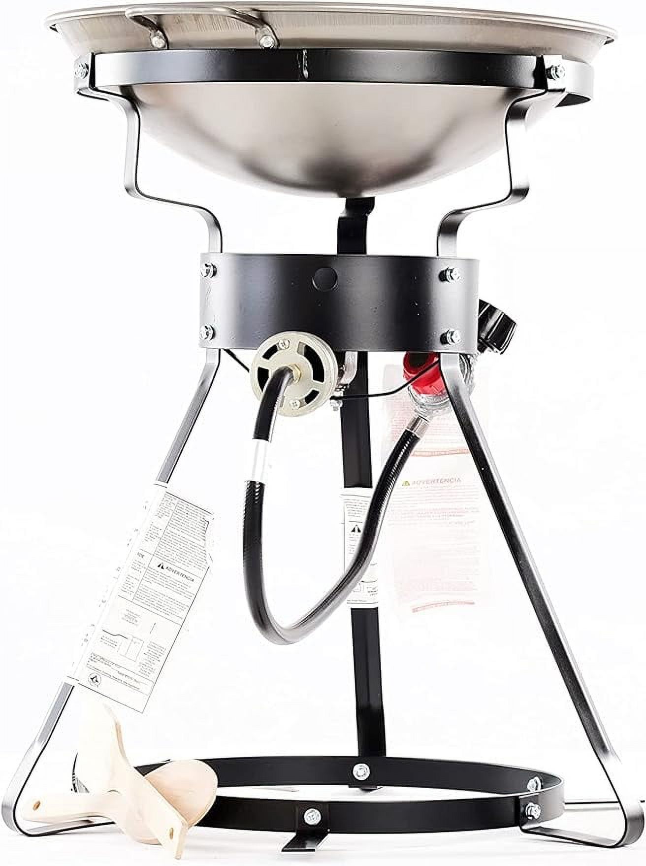 Pre-Owned King Kooker 24WC 12" Portable Propane Outdoor Cooker with Wok 24WC - Black (Fair) - image 4 of 5