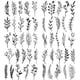 thumbnail image 2 of 10 Pegatinas para Tatuajes Corporales  Flores  Tatuajes Frescos  Hierba para Hombres Y Mujeres  68 X 140 Mm (A), 2 of 9