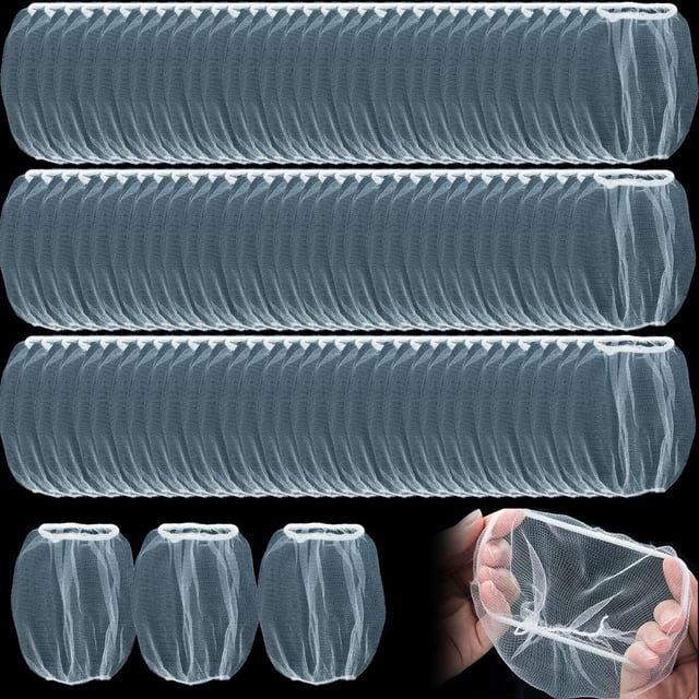 500pcs Disposable Mesh Sink Strainer Bags, Kitchen Sink Strainer Filter Mesh Bag Anti Clogging Elastic Kitchen Sink Strainer Mesh Garbage Bag,9*9cm