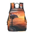 thumbnail image 1 of Easygdp Sunset Dancing Dolphin B para Easygdp Yak - Mochila Casual Ligera y Resistente para Viaje y Senderismo para Hombres y Mujeres, 1 of 7