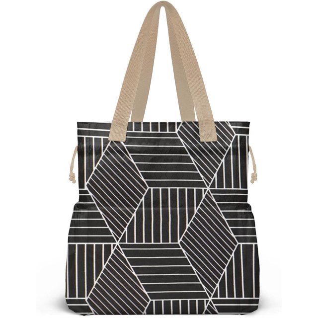 Lunch Bag for Women Insulated Womens Drawstring Lunch Bag for Work, Stain-Resistant Large Lunch Box for Women with Containers, Cinch Closure Cromwell Bag Black Man Reusable Lunch Bag Office