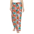 thumbnail image 2 of Lsque Hawaiian Style Print Women's Pajama Pants, Lounge Pant - Comfortable Home Wear,Elastic Waistband, Stylish Design-Large, 2 of 9