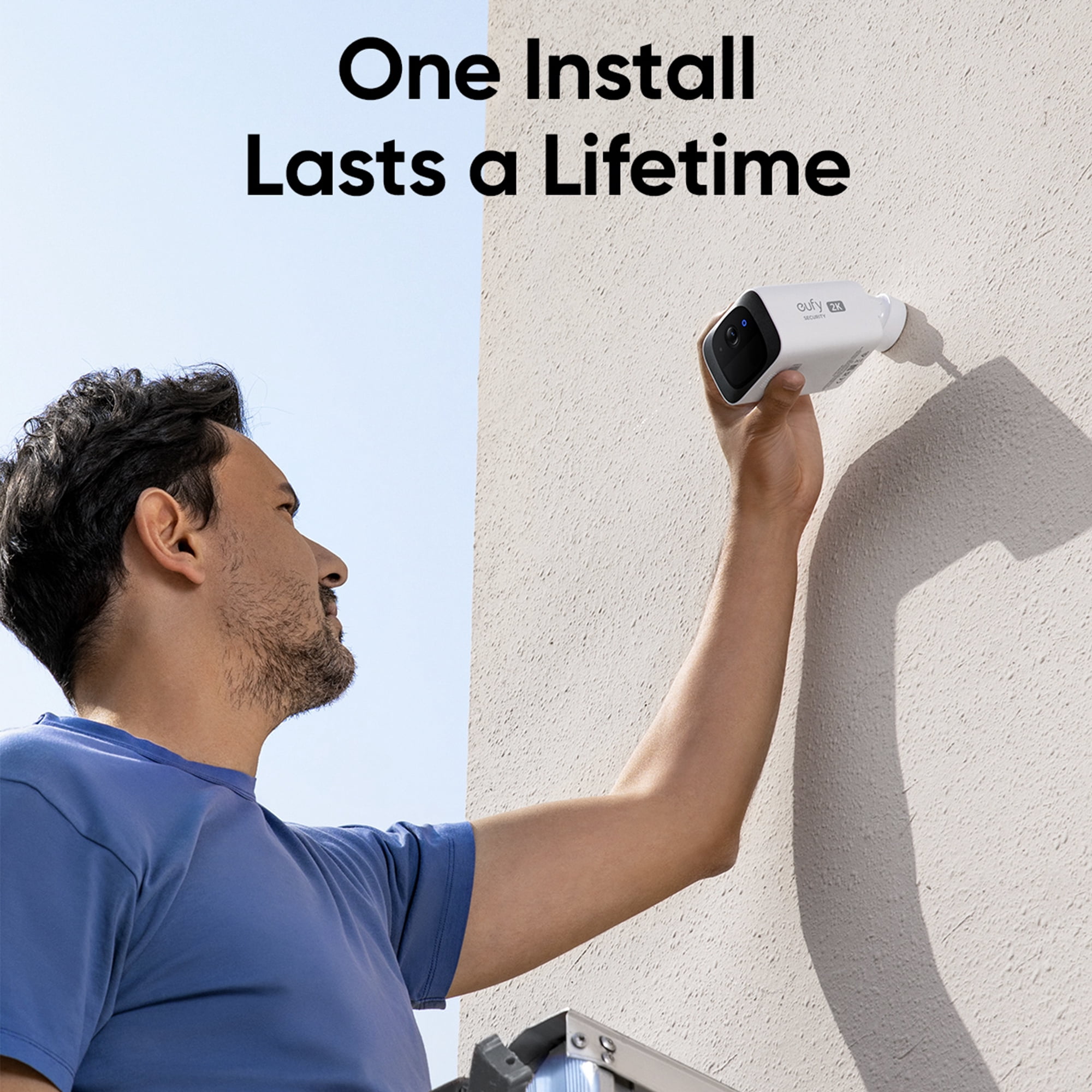 eufy SoloCam C20 Wi-Fi 2K Outdoor Security Camera with Integrated Solar Panel and No Monthly Fees