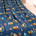 thumbnail image 3 of Cartoon Construction Vehicles Road Cones Blanket,Comfortable Soft Lamb Wool Throw Blanket,All Season,Warm Lightweight Blankets for Sofa Bed Couch Living Room Chair,60"x80", 3 of 4