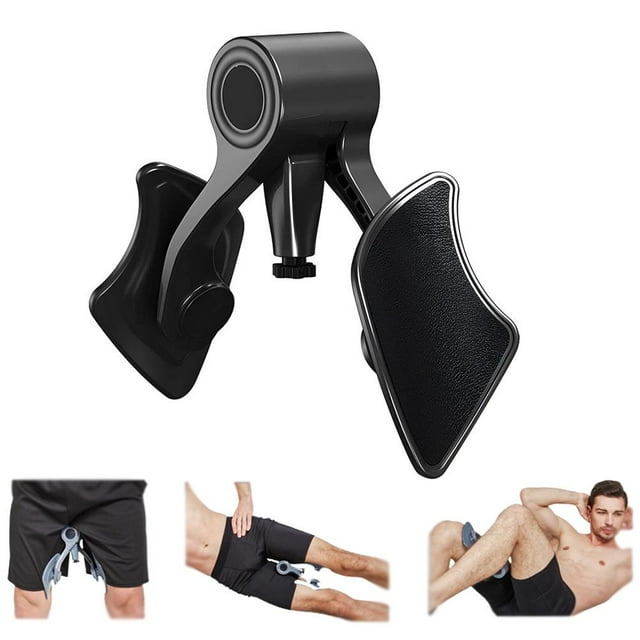 Entrenador de cadera, entrenador de suelo pélvico, entrenador de muslos ajustable, entrenador de ejercicios para la parte interna del muslo, equipo de entrenamiento físico para el hogar para hombres.