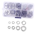 thumbnail image 1 of 200pcs Hex Nuts Washers Plain Washer Plain Spacer Lock Spacer Metric Bolts Repair Spacer Round Spring Washer Flat Washer Repair Washer Spring Spacer Kit Silver Stainless Steel, 1 of 9
