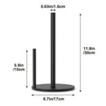 thumbnail image 5 of Dihmpor Paper Towel Holder Black, Premium Stainless Steel Kitchen Roll Dispenser, Countertop Roll Organizer with Weighted Base, 5 of 6