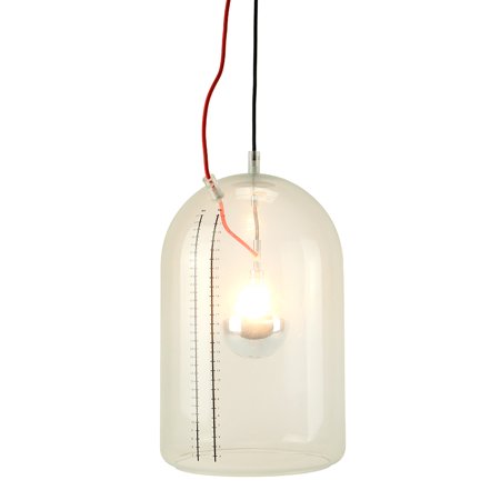 

Zeckos Clear Glass Industrial Laboratory Tube Style Pendant Light