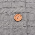 thumbnail image 4 of Babyschlafsack Befitery Gestrickt Baby Einschlagdecke Wickeln Kinderwagen Schlafsack Handschuhen Set aus Lammwolle mit Knöpfen für 0-12 Monat Baby(Grau), 4 of 6