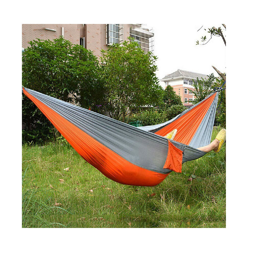 Nylon Portable Leisure Ultra Light Hammock Double Person Parachute Hanging Bed 