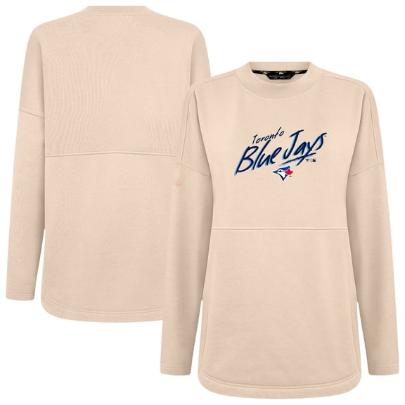Women's Levelwear Khaki Toronto Blue Jays Oversized Beaudry Sizzle Top