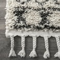 thumbnail image 5 of nuLOOM Vasiliki Moroccan Shag Tasseled Area Rug, 8' x 11', Off-White, 5 of 9