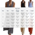 thumbnail image 3 of Besolor Womens Summer Outfits 2 Piece Set V Neck Sleeveless Button Tank Tops Wide Leg Pants with Pocket Beach Dresses Vacation Sets(X-Large,Red), 3 of 7