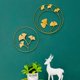 thumbnail image 2 of Esculturas de pared de hierro Decoración de pared de hojas doradas Ginkgo de metal, arce, adornos de pared de hojas de Monstera Planta artificial Escultura de pared Decoración colgante, 2 of 4