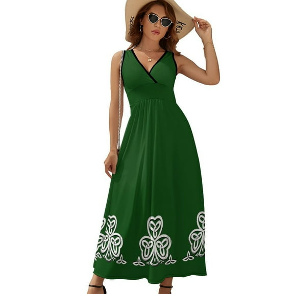 Celtic Shamrock Sleeveless Dress Summer Women Clothes Dress for Pregnant Women Dresses