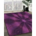 thumbnail image 2 of Ahgly Company Indoor Square Patterned Pink Plum Purple Area Rugs, 3' Square, 2 of 6