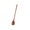 A005- Lacquered Round Spoon (No Line), variant on Wooden Coffee Spoon, Long Handle Vintage Finished Round Spoon with Black Wrapped Grip, 1 Piece, Non-scratch Kitchen Utensil for Stirring Brewing Coffee Tea Mixing Drinks