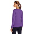 thumbnail image 2 of Hanes Women`s Long-Sleeve Crewneck T-Shirt, M, Violet Splendor, 2 of 3