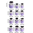 thumbnail image 2 of Tunhigl 12-Piece Stainless Steel Biscuit Cutters Set - Fruit & Vegetable Shaped Knives for Bento Decorations, Kitchen Carving, and Cake Decorating Tools purple, 2 of 2