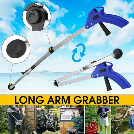 35'' Pick Up Helping Hand Reacher Grabber Pickup Tool Long Handy Arm Mobility Aid Extension Tool Trash Mobility for Trash Pick Up, Litter Picker, Garden Nabber,