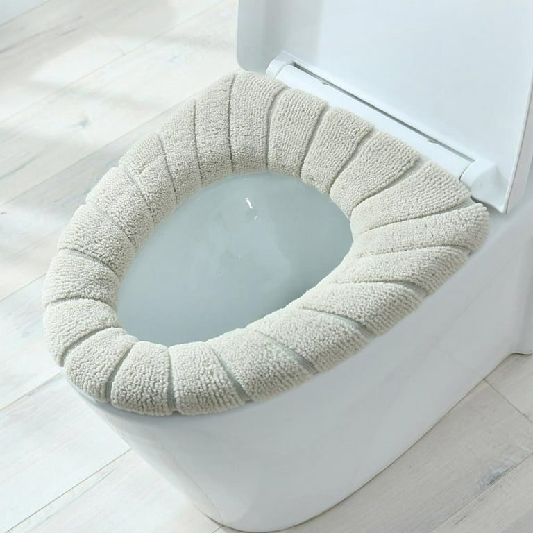 Winter Warm Toilet Seat Cover Washable Bathroom Toilet Pad Cushion