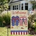 thumbnail image 3 of Northlight Sandy Beach "Welcome" Patriotic Outdoor Garden Flag - 18" x 12.5", 3 of 5