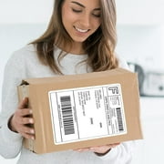 SJPACK 500 Full Sheets Sticker Labels 8.5 x 11 Shipping Mailing Address Labels Permanent Adhesive for Laser/Inkjet Printer