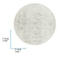 thumbnail image 3 of Livabliss Area Rugs for Living Room, 9ft Round Roma Traditional Gray Round Rug, Bedroom Dining Room Home Decor Stain Resistant Carpet (7'10" x 7'10"), 3 of 9