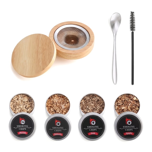 Cocktail Smoker Kit With Wood Chips For Infuse Cocktails Wine Whisky Cheese