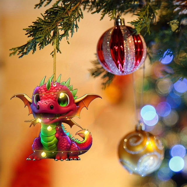2D Adorable Flying Baby Christmas Tree Decoration Unique Festive Ornament for Holiday Atmosphere Enhancement