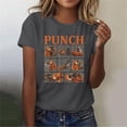 thumbnail image 5 of VEKDONE Cute Monkey Punch T-Shirt for Women Summer Cotton Brave Team Punching Graphic Tees Funny Baby Monkey Shirt for Women Dark Gray(Graphic 2） L, 5 of 7
