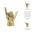 thumbnail image 6 of Hand Sculpture for Home Decor or Bathroom Decor - Modern Hang Loose Statue for Bookshelves, Office Accents, and Room Design - Living Room Decor or Coffee Table Ornament - 7", Gold, 6 of 14