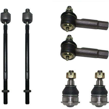 Detroit Axle - Complete 6-Piece Front Suspension Kit for Nissan Maxima & Infiniti I30- Both (2) Lower Ball Joints, Both (2) Outer Tie Rods, Both (2) Front Sway Bar Links