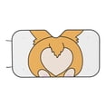 thumbnail image 7 of Picia Prince Corgi Dog Curved Windshield Sunshade Accordion Folding Style Auto Shade for Car Truck SUV Van Blocks UV Ray Sun Visor Protector -Small, 7 of 7